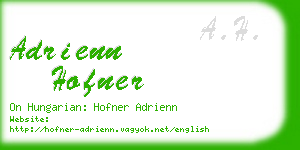 adrienn hofner business card